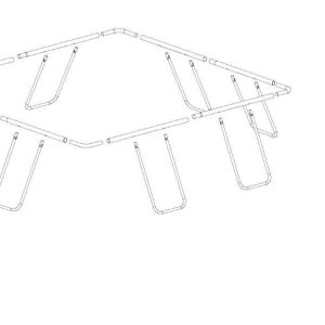 Half Frame for 111 x 77 x 33 Rectangular Pool