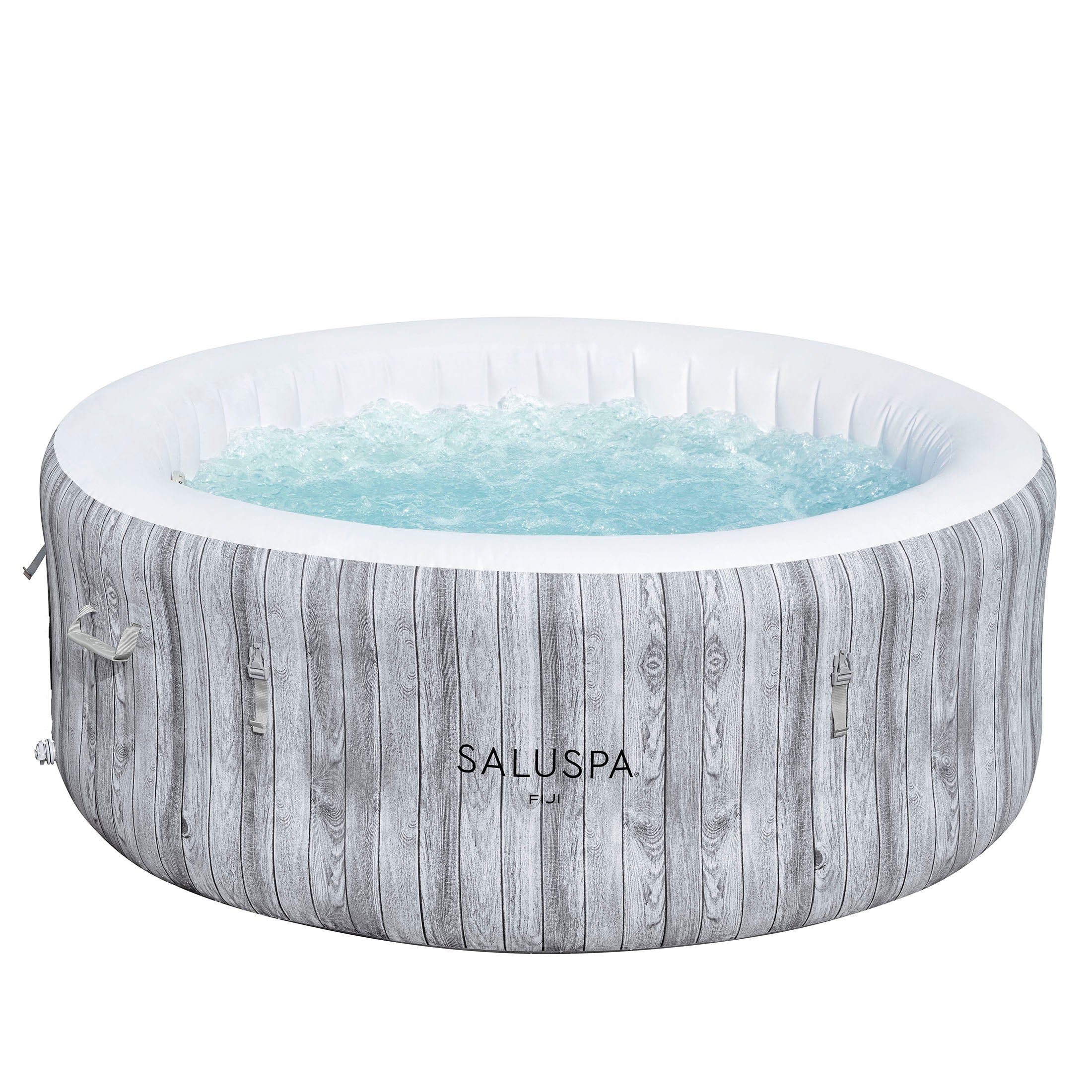 SaluSpa Fiji AirJet Hot Tub Liner Replacement. Gray Wood