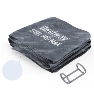 Steel Pro Max 20' x 48 Round Above Ground Pool Liner Replacement. Gray