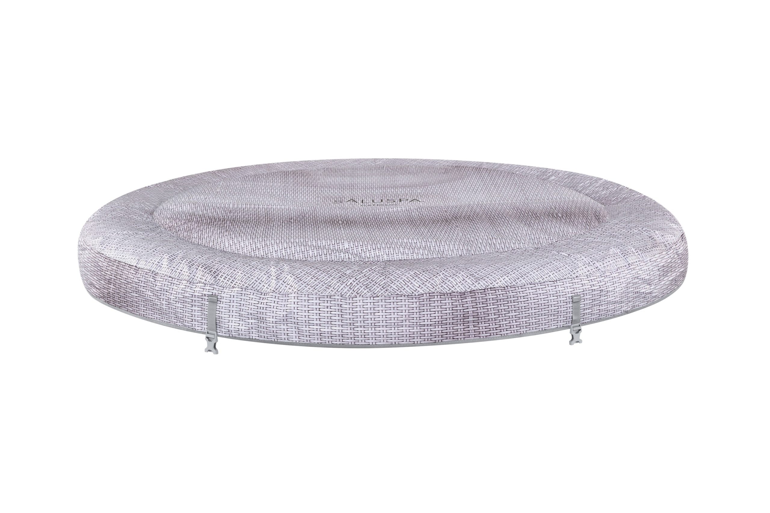 SaluSpa Cancun AirJet Hot Tub Top Cover Replacement. Gray Wicker