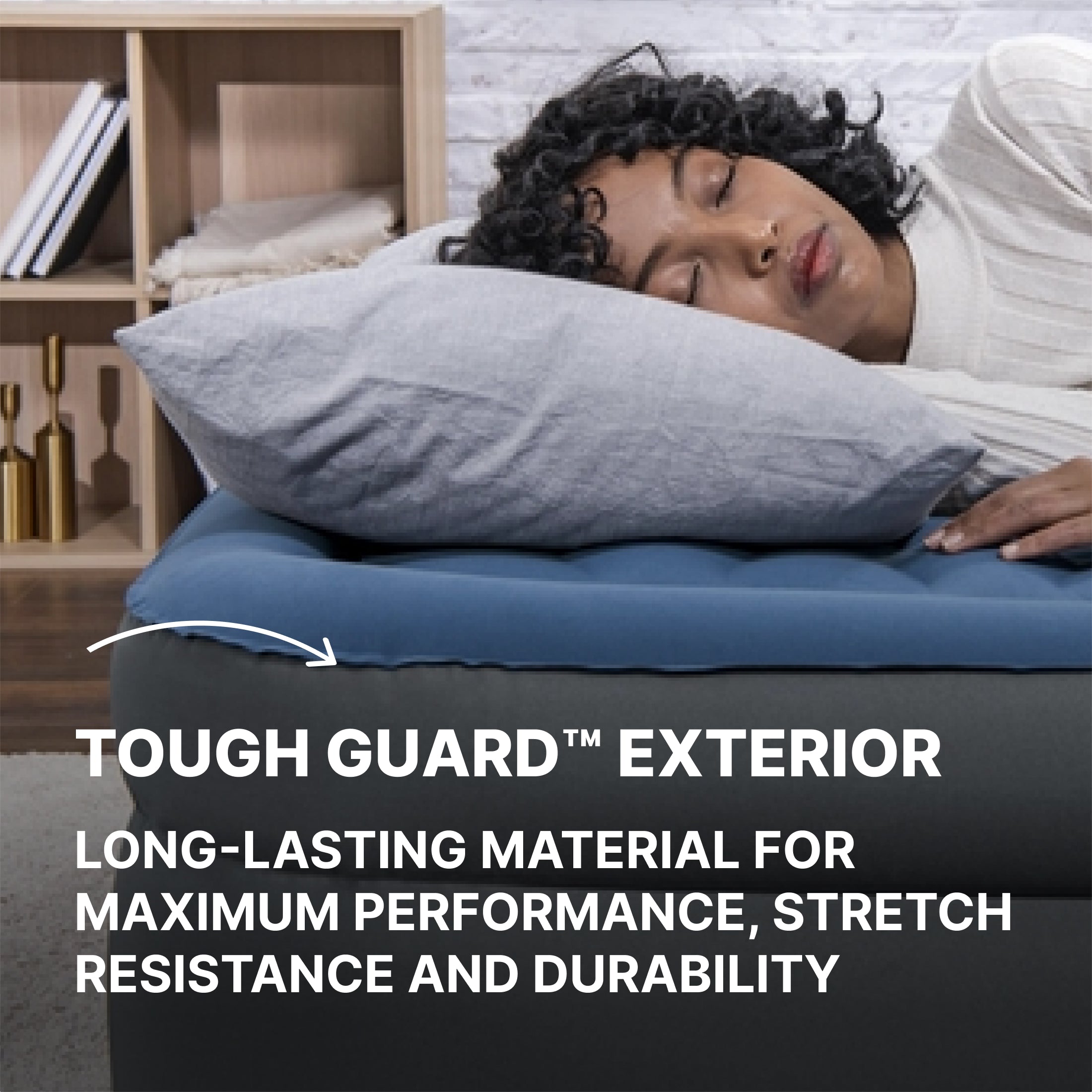 Bestway Tough Guard Air Mattress Queen 18 with Built-in AC Pump - Image 5