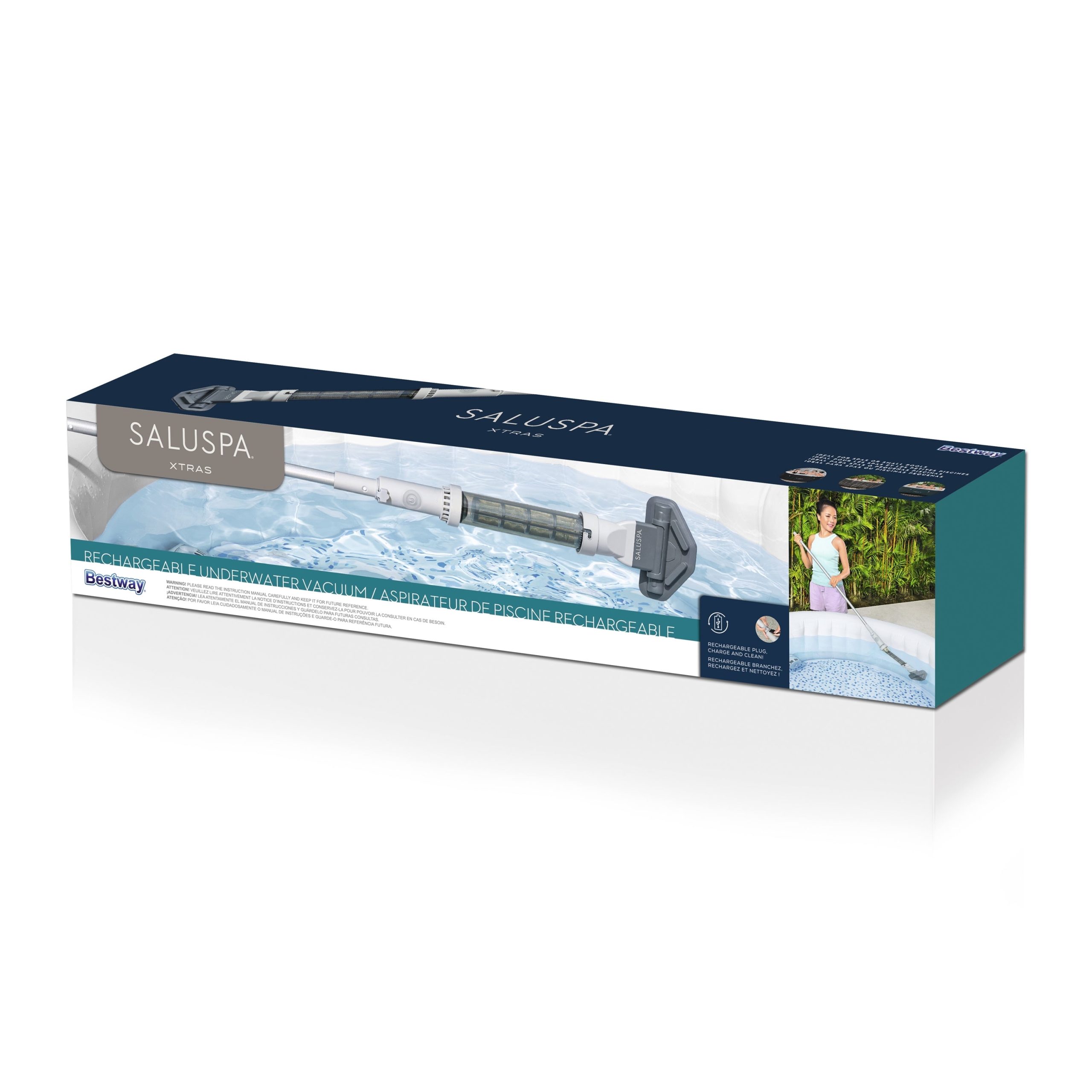 SaluSpa Rechargeable Cordless Underwater Hot Tub Vacuum - Image 8