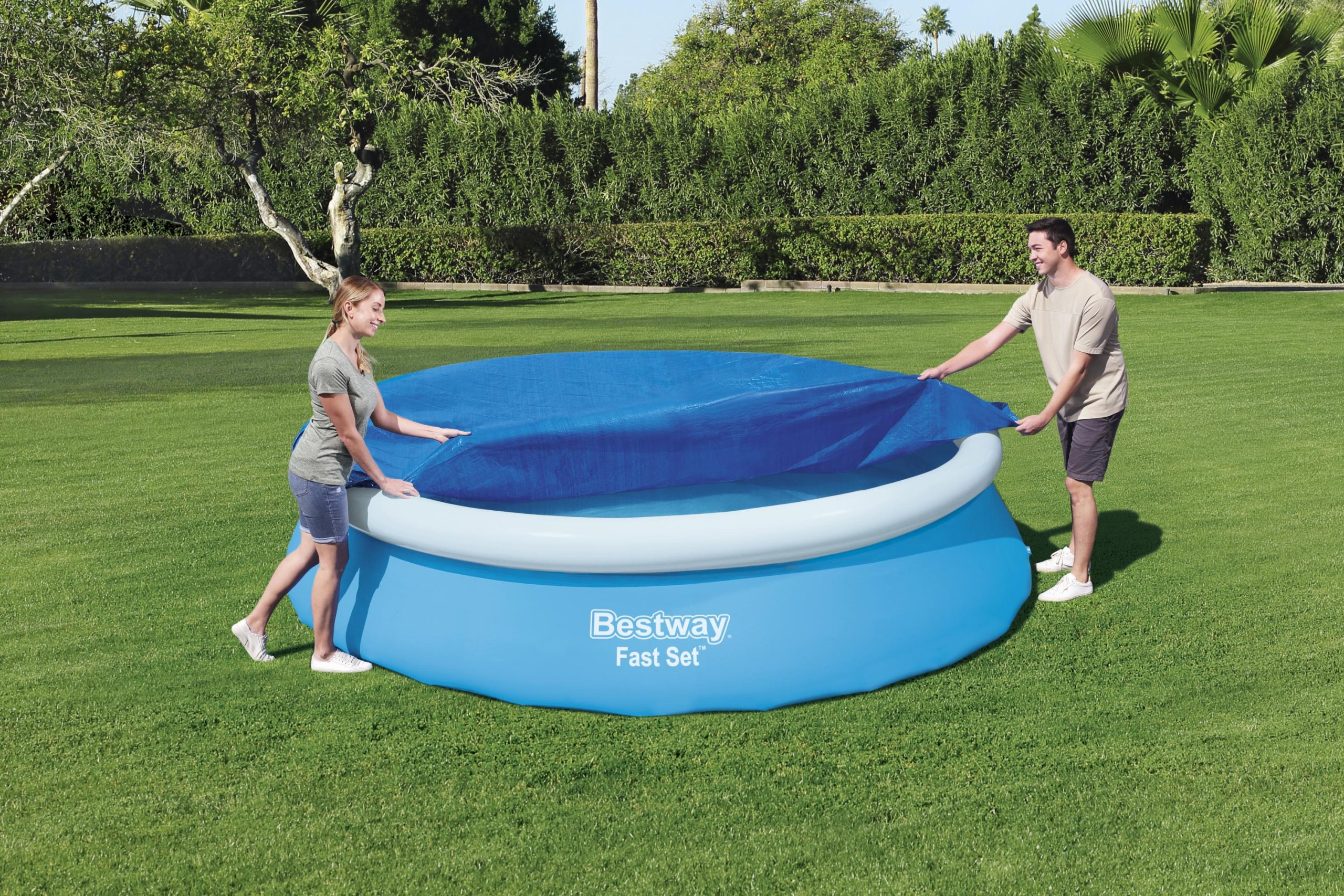 Flowclear™ 12' Fast Set Pool Cover - Image 2