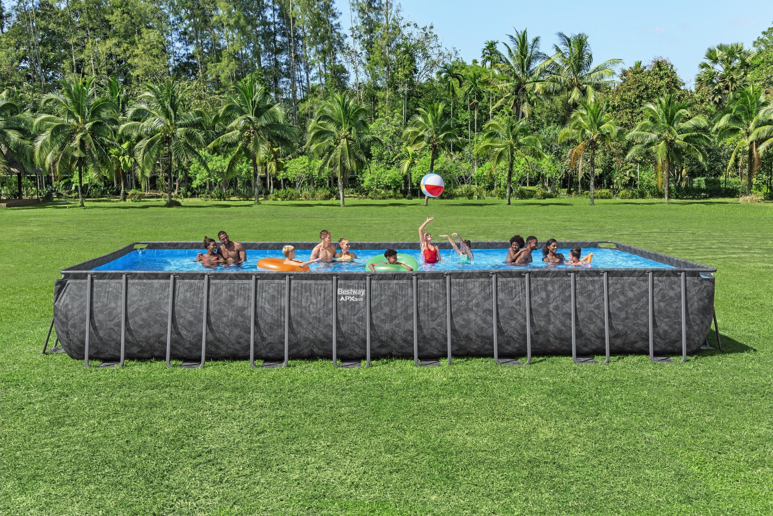 Bestway APX 365 31'4 x 16' x 52 Rectangle Above Ground Pool Set - Image 2